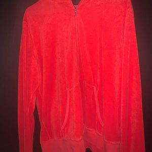 Red velvet Juicy Couture zip up